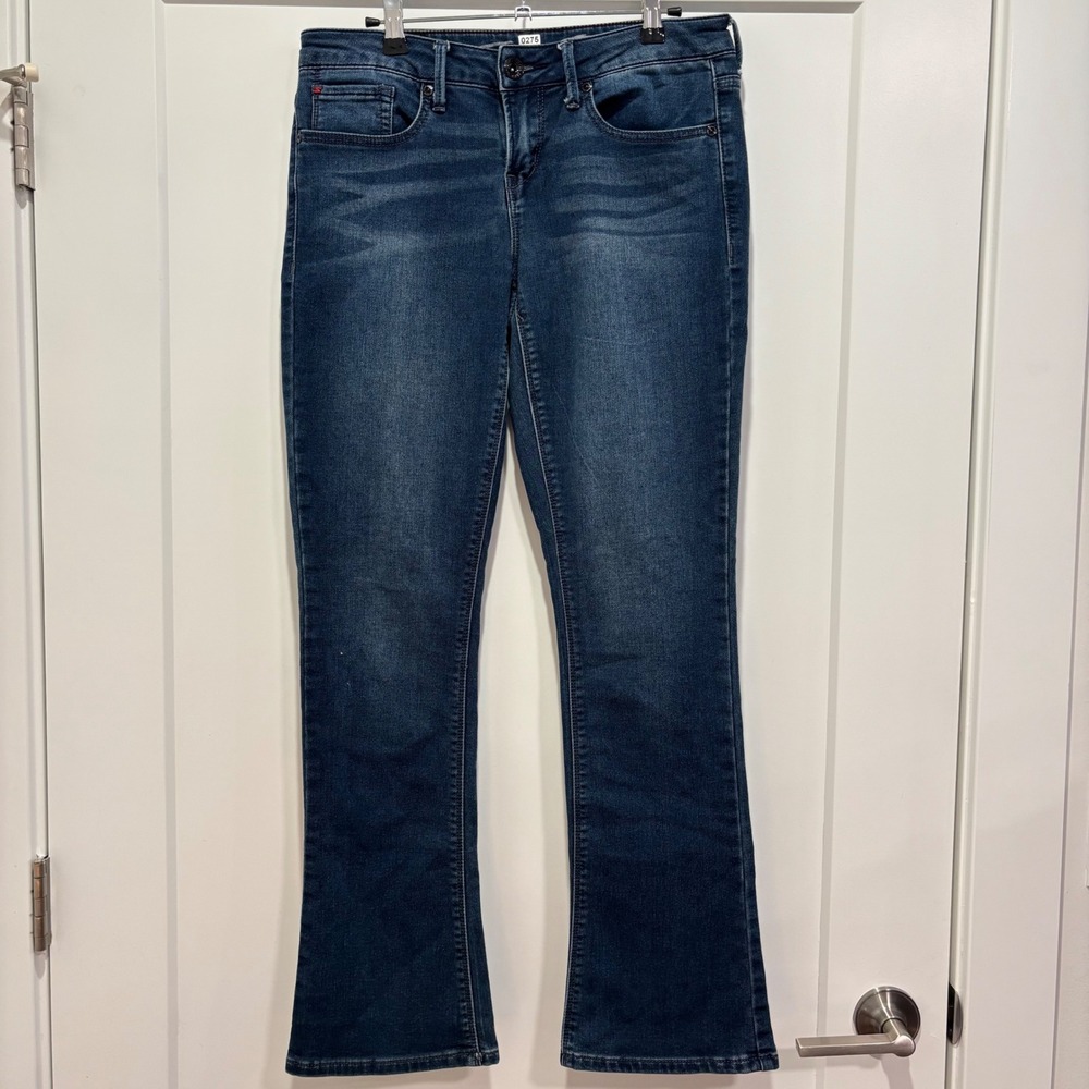Seven7 Rocker‎ Slim Bootcut Jeans Dark Wash Blue Denim Womens Size 8